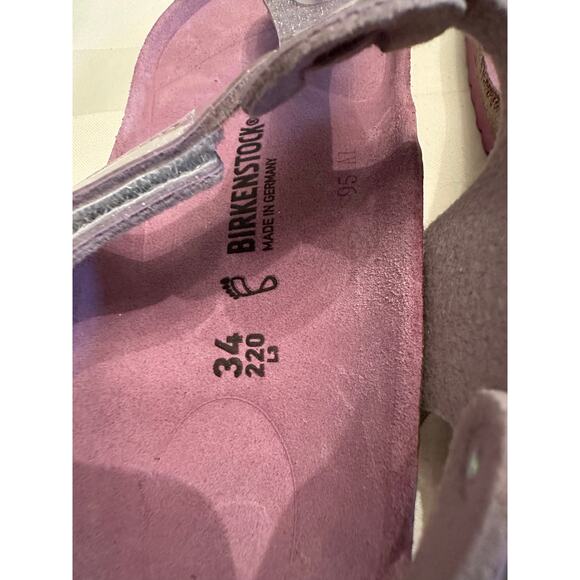 Birkenstock Kids Kairo HL Sandals Size 3 UK 34 Magic Galaxy Lavender - Picture 4 of 11